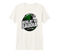 Drapeau Classique de l'Arabie Saoudite IKHLAT Saudia T-Shirt Haut de Gamme