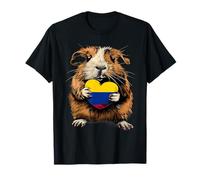 Drapeau cochon d'Inde cochon colombien racines colombiennes coeur colombien T-Shirt
