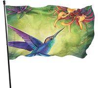 Drapeau Colibri 0,9 x 1,5 m Impression sur un seul côté Bienvenue Famille Drapeau Bannière