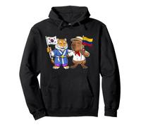 Drapeau Colombie Corée du Sud Racines colombieno-coréennes Sweat à Capuche