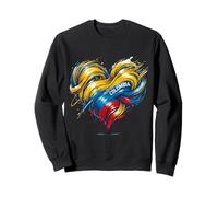 Drapeau Colombie en Forme de cœur - Célébrez la fierté colombienne Sweatshirt