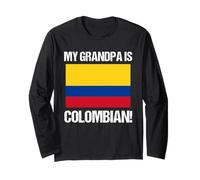 Drapeau Colombie My Grandpa is Colombian Countries Manche Longue
