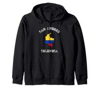 Drapeau Colombie Vieilli San Andres Pride Sweat à Capuche