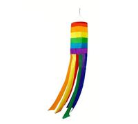 Drapeau coloré Manche à air Drapeau arc-en-ciel Mesure de direction Extérieur Jardin