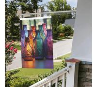 Drapeau coloré pour bouteille en verre - 61 x 91 cm - Pour extérieur et intérieur - Pour le printemps, l'été, l'automne et l'hiver - Drapeaux de jardin avec œillets verticaux double face - Bannière