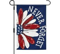 Drapeau commémoratif 911 We Will Never Forget - Bannière commémorative pour jardin, cour, pelouse, extérieur - Drapeau 911