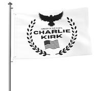 Drapeau commémoratif Charlie Kirk « Pour toujours dans nos cœurs » (2 x 3 pieds)