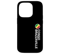 Drapeau Congo-Brazzaville Vertical Coque pour iPhone 14 Pro