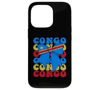 Drapeau Congo Fierté congolaise avec nœud Coquette Coque pour iPhone 13 Pro