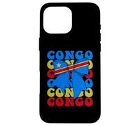 Drapeau Congo Fierté congolaise avec nœud Coquette Coque pour iPhone 16 Pro Max