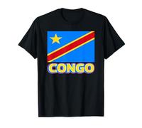 Drapeau congolais de la RDC Africain Hommes Femmes Enfants Congo T-Shirt