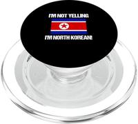 Drapeau Corée du Nord « I'm Not Yelling » PopSockets PopGrip pour MagSafe