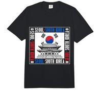 Drapeau Corée du Sud Corée du Sud Temple Corée du Sud Comfort Colors Adult Heavyweight T-Shirt