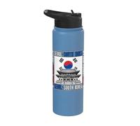 Drapeau Corée du Sud Corée du Sud Temple Corée du Sud Stainless Steel Insulated Water Bottle