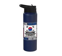 Drapeau Corée du Sud Corée du Sud Temple Corée du Sud Stainless Steel Insulated Water Bottle