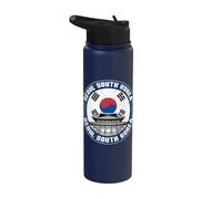 Drapeau Corée du Sud Temple Coréen de Séoul Stainless Steel Insulated Water Bottle