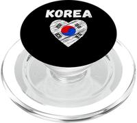 Drapeau Corée du Sud Vacances Corée du Sud Cœur Drapeau Coréen PopSockets PopGrip pour MagSafe