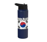 Drapeau coréen de la Corée du Sud Stainless Steel Insulated Water Bottle