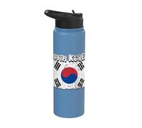 Drapeau coréen de la Corée du Sud Stainless Steel Insulated Water Bottle