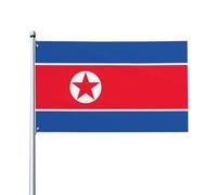 Drapeau coréen décoratif sur un seul côté de 0,9 x 1,5 m à suspendre dans la pelouse extérieure et intérieure balcons