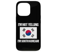 Drapeau coréen « I'm Not Yelling » Coque pour iPhone 13 Pro