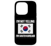 Drapeau coréen « I'm Not Yelling » Coque pour iPhone 14 Pro