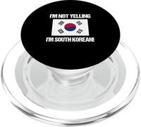 Drapeau coréen « I'm Not Yelling » PopSockets PopGrip pour MagSafe