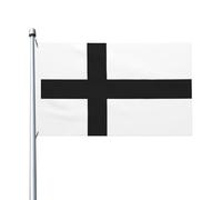 Drapeau Corsaire 90X150cm, Chevaliers teutoniques Résistants aux Intempéries Drapeaux Renforcé Suspendus Fanion pour manif Extérieur Décorations