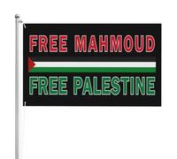 Drapeau Corsaire 90X150cm, Libérez Mahmoud Khalil Libérez la Palestine Libérez Mahmoud avec œillets Drapeau de Vacances Double Couture Suspendus Fanion pour Décorations Fête Maison