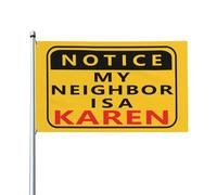 Drapeau Corsaire 90X150cm, Ma voisine est une Karen Décoratifs Drapeaux Personnalisé Bannière Extérieure pour Bar Fête Extérieur