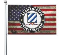 Drapeau Corsaire 90X150cm, Vétéran de la campagne d'Afghanistan du 3e régiment d'infanterie de l'armée américaine Décoratifs Drapeaux avec œillets Bannière Extérieure pour manif Célébration
