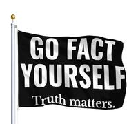 Drapeau Corsaire Avec Œillets Drapeaux Allez-Y, Faites-Vous Connaître, La Science Compte, La Vérité Personnalisé Bruant Pour Extérieur Jardin Balcon 90X150Cm