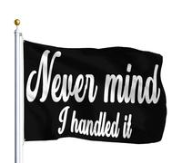 Drapeau Corsaire Avec Œillets Drapeaux Ne T'Inquiète Pas, Je L'Ai Géré, Drôle, Blagues, Dictons Sarcastiques Personnalisé Suspendus Fanion Pour Fête Jardin Extérieur 90X150Cm