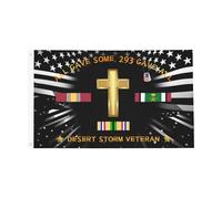 Drapeau Corsaire Couleurs Vives Drapeaux Aumônier Christian, Vétéran De L'Opération Tempête Du Désert Décoratifs Bannière Extérieure Pour Maison Décorations Fête 90X150Cm