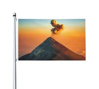 Drapeau Corsaire Décoratifs, Nuage Lumineux Au Coucher Du Soleil Sur Le Sommet D'Une Montagne Personnalisé Bannière Extérieure Pour Bar Événements Drapeaux 90X150Cm