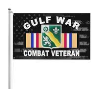 Drapeau Corsaire Double Couture Drapeaux 63E Régiment De Cavalerie Blindée, Vétéran Des Combats Du Golfe Avec Œillets Suspendus Fanion Pour Événements Bar Restaurant 90X150Cm