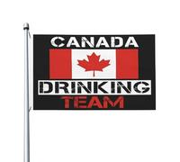 Drapeau Corsaire Double Couture Drapeaux Équipe Canadienne De Boissons Fête Canadienne De La Bière Et De L'Alcool Renforcé Suspendus Fanion Pour Intérieur Événements Balcon 90X150Cm