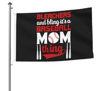 Drapeau Corsaire Double Couture Drapeaux Gradins Et Bling-Bling : Un Truc De Maman De Baseball Résistant À La Décoloration Bannière Extérieure Pour Jardin Maison Fête 90X150Cm