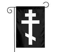 Drapeau Corsaire Église Orthodoxe Orientale Croix Christianisme Russe Grec Drapeaux Renforcé Résistants Aux Intempéries Suspendus Fanion Pour Célébration Balcon Anniversaire 70X102Cm