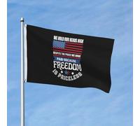 Drapeau Corsaire Résistants Aux Intempéries Drapeaux 4 Juillet, Gardons La Tête Haute Malgré Tout, Car La Liberté N'A Pas De Prix Avec Œillets Bruant Pour Événements Extérieur Maison 90X150Cm