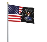 Drapeau Corsaire Résistants Aux Intempéries, Emblème Du Commandement Spatial Des États-Unis Et Amérique Décoratifs Bannière Extérieure Pour Décoration Intérieur Drapeaux 90X150Cm