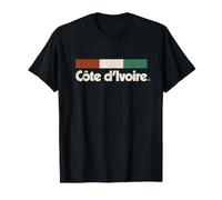 Drapeau Côte D'Ivoire Vintage Côte D'Ivoire Orange Ivoire T-Shirt