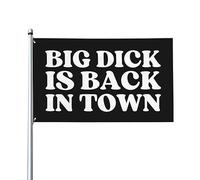 Drapeau Couleurs Vives, Big Dick Est De Retour En Ville Personnalisé Bannière Extérieure Pour Balcon Célébration Drapeaux 90X150Cm