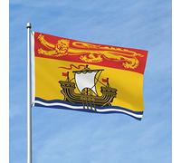Drapeau Couleurs Vives, Drapeau Du Nouveau-Brunswick Résistants Aux Intempéries Bruant Pour Événements Manif Drapeaux 90X150Cm
