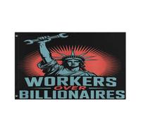 Drapeau Couleurs Vives Drapeaux Les Travailleurs Protestent Contre L'Échelle Sociale Des Milliardaires Personnalisé Bruant Pour Bar Décorations Fête 90X150Cm