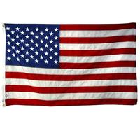 Drapeau Coupe du Monde 2026 - Drapeau national officiel 1,5 m x 90 cm, double face, avec œillets en laiton, États-Unis, Canada, Mexique (États-Unis)