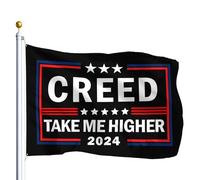 Drapeau Creed 2024 Emmène-moi plus haut Drapeau De Jardin
