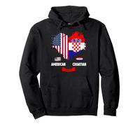 Drapeau croate américain pour Femme et Racines croates américaines Sweat à Capuche