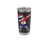 Drapeau Croate Garçon Fierté nationale Gobelet isotherme en acier inoxydable double paroi