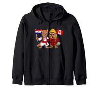 Drapeau Croatie Canada Racines croates Fier Canadien Sweat à Capuche